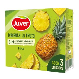 Néctar Juver Disfruta de piña sin azúcar añadido brik 3x20cl