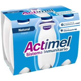 Actimel bebible natural azucarado 6x100gr