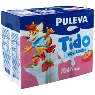 Batido Puleva tido de fresa brick 6x200ml