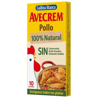 Avecrem Gallina Blanca de pollo 100% natural 10 pastillas