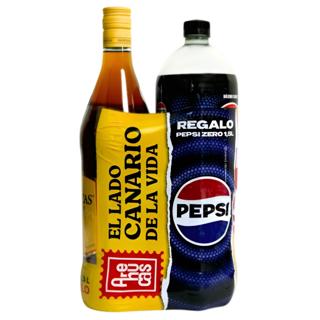Ron Arehucas Oro 1L + Pepsi cola zero 1,5L
