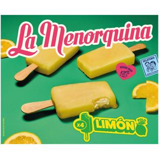 Helado La Menorquina polo limón 4x100ml