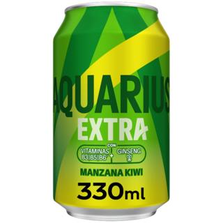 Bebida Aquarius extra manzana kiwi lata 33cl