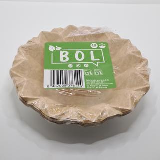 Bol Menai bali de cartón kraft 16cm 10ud