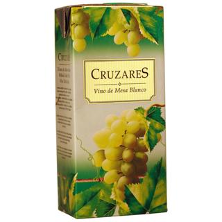 Vino Cruzares blanco brick 1L