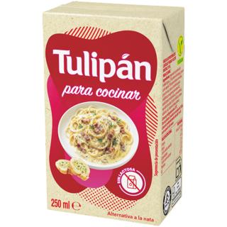 Crema vegetal Tulipán para cocinar alternativa sin gluten sin lactosa 15% 250mll