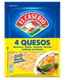 Queso El Caserio 4 quesos rallado 120gr