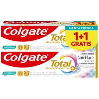 Dentífrico Colgate total anti-placa expert 2x75ml