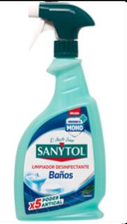 Limpiador Sanytol baños pistola 750ml