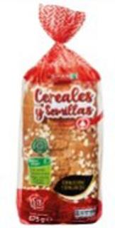 Pan De Molde Spar Cereal/Semillas 675Gr