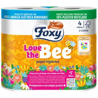 Papel higiénico Foxy love the bee 3 capas 4ud