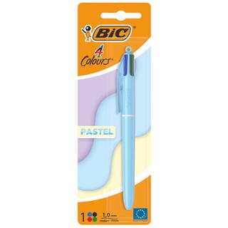Bolígrafo Bic 4 colores pastel 1ud