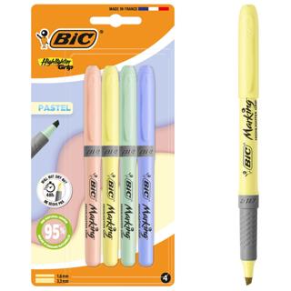 Bolígrafo Bic grip pastel miner 4ud